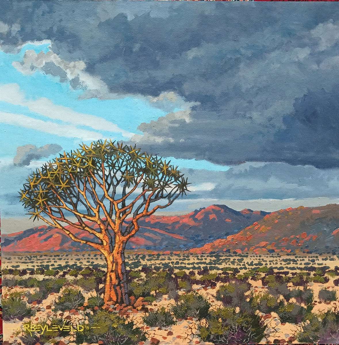 Richard Beyleveldt unframed 40 x 40 cm