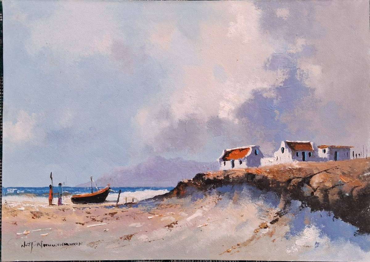 Neil janse Van Nieuwenhuizen Oil on Canvas on Board 35 x 25 cm