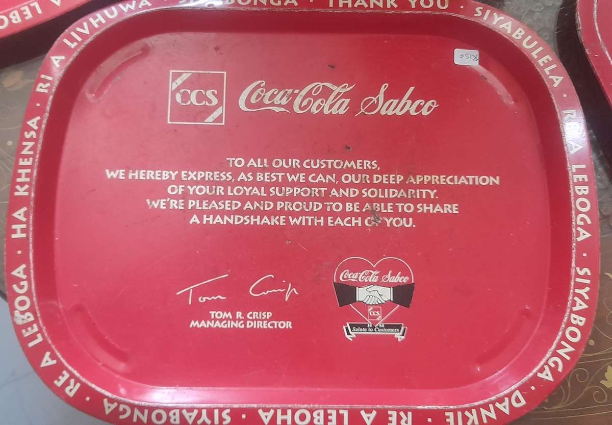 Collectable Coca Cola Tray.
