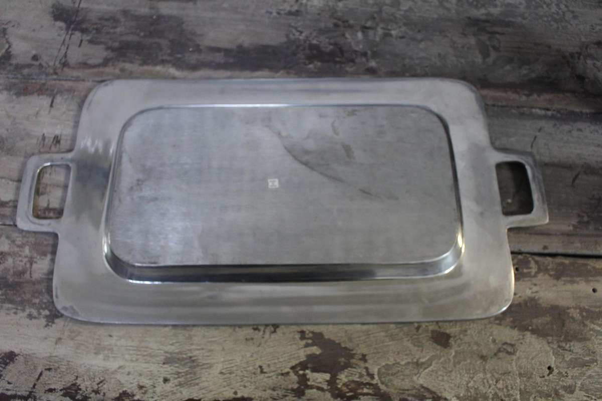 2 Beautiful & Heavy Silver Tray's. Made in India. Ideal for decor or functions.