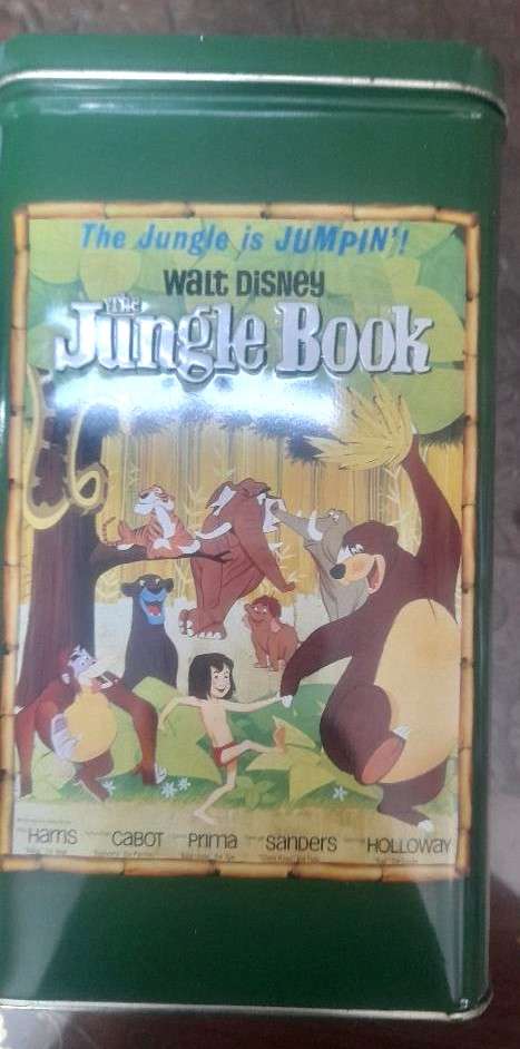 Walt Disney's 40th Anniversary Rare & Collectable The Jungle Book Tin Coin Bank.