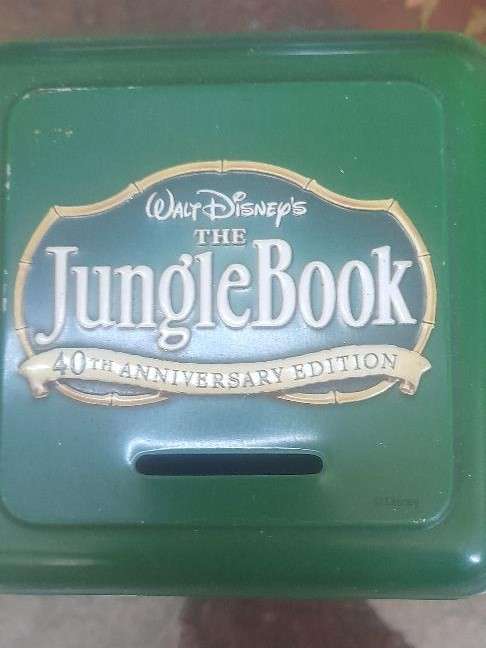 Walt Disney's 40th Anniversary Rare & Collectable The Jungle Book Tin Coin Bank.