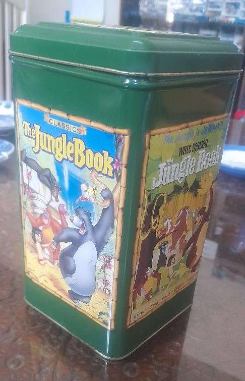Walt Disney's 40th Anniversary Rare & Collectable The Jungle Book Tin Coin Bank.