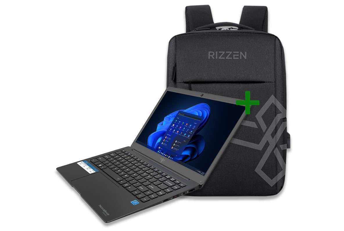 RIZZEN R40 14.1-inch HD Notebook, Windows 11 Pro, 4GB,128GB + Bag