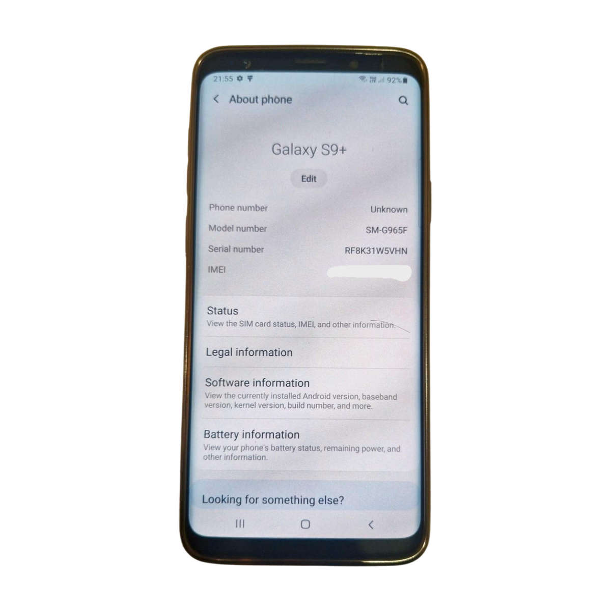 Samsung Galaxy S9 Plus (128gb + 6gb)