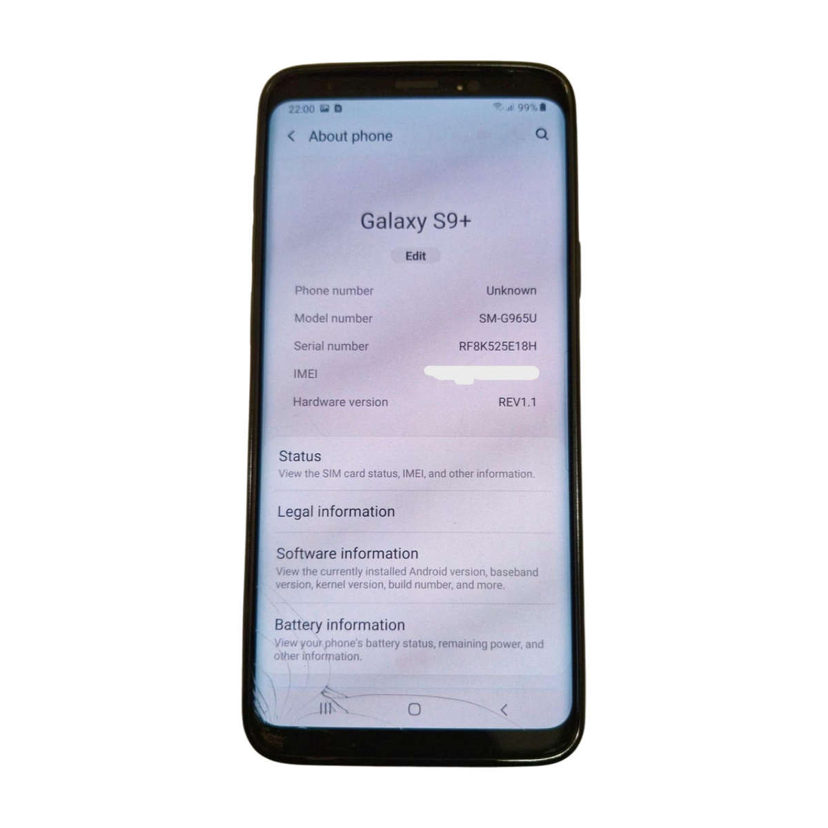 Samsung Galaxy S9 Plus (64gb + 6gb)