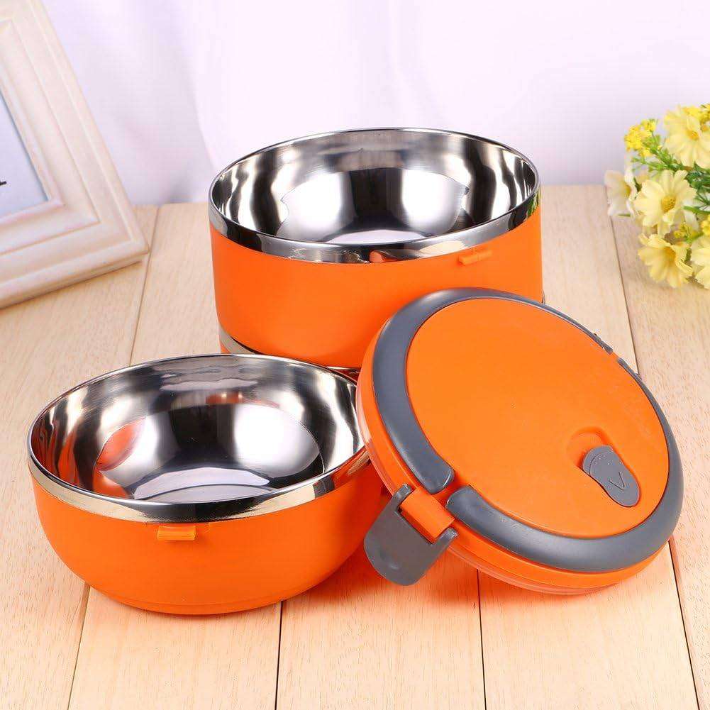 3 Layer Lunch Box Tier Stainless Steel Thermal Insulated Stackable Bento Hot Food Container Boxes