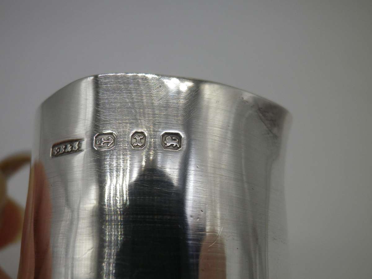 Hallmarked Silver Creamer. Birmingham, 1897. S Blanckensee & son Ltd 7cm. 57g