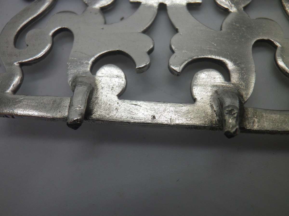 Hallmarked Silver Nurses Buckle Birmingham, 1897. Deakin & Francis Ltd  41.7 g. Damaged