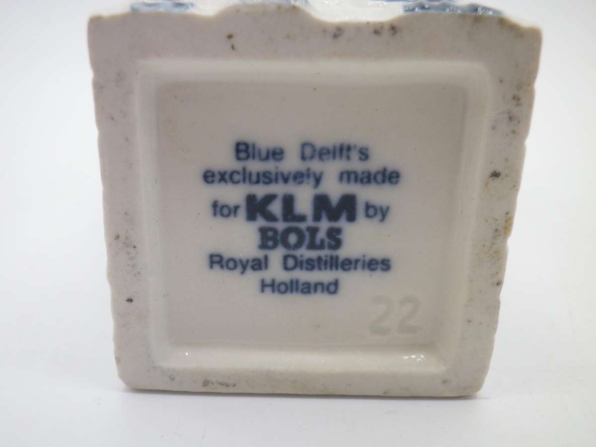 KLM Bols Delft Miniature house. no 22. Sealed with contents