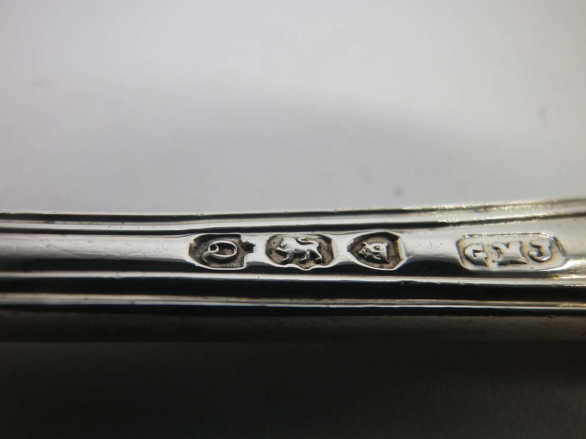 Hallmarked Silver Kings Pattern teaspoon. London, 1891 Josiah Williams & Co 24g