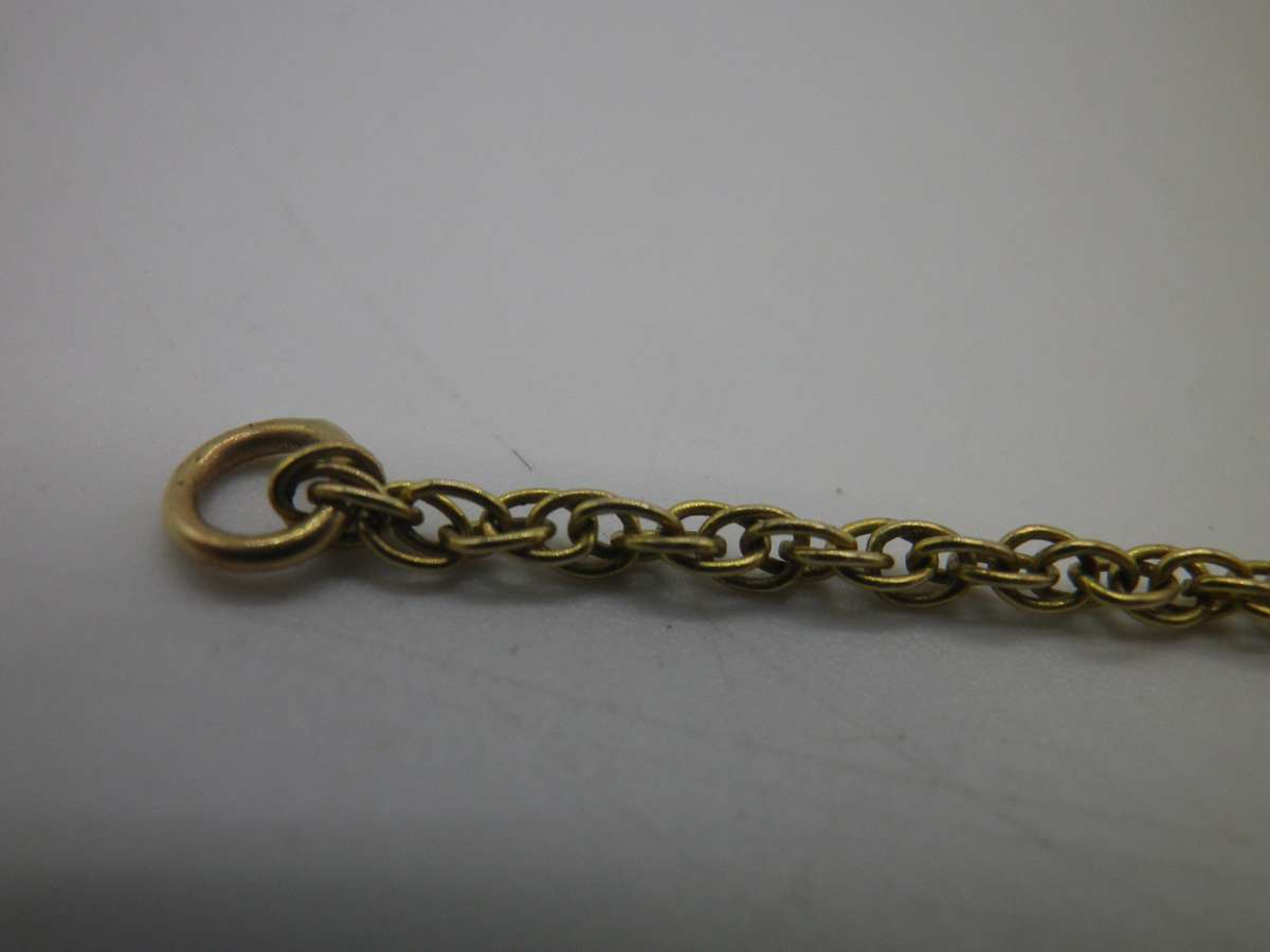 Vintage 9ct Gold Dainty Idenity Bracelet. 1.82 grams. cm long.