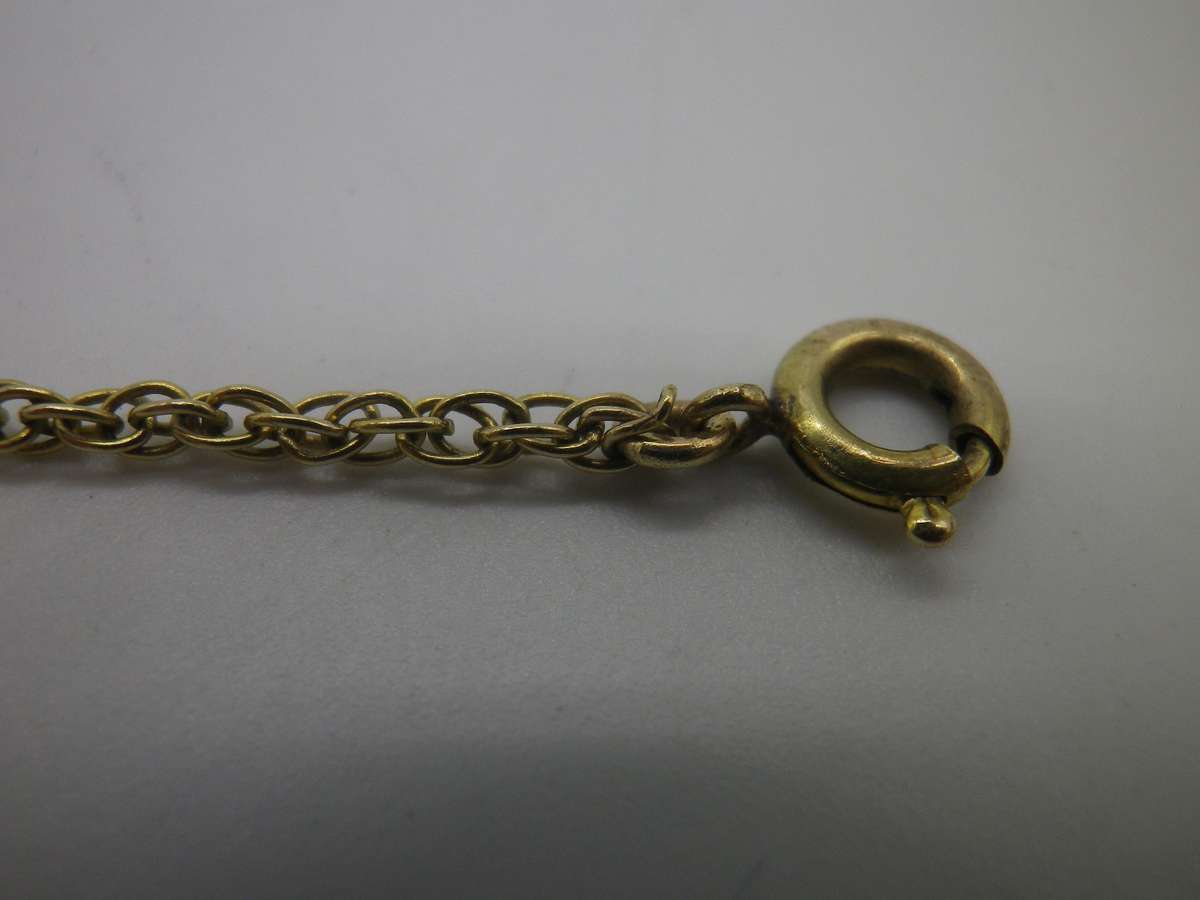Vintage 9ct Gold Dainty Idenity Bracelet. 1.82 grams. cm long.