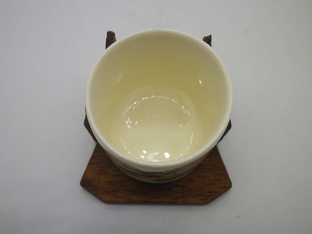 NODDY EGG CUP Fine Bone China. Royal Stafford, England. With wooden stand.