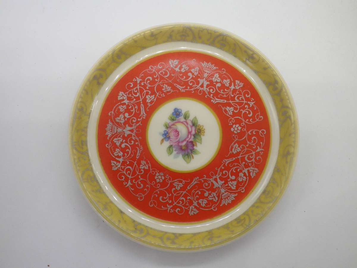 Quartet of Pretty Vintage Pin Trays Rosenthal, Chinese, Midwinter & James Kent.