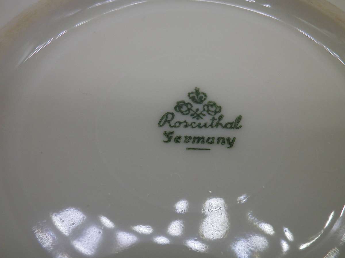 Quartet of Pretty Vintage Pin Trays Rosenthal, Chinese, Midwinter & James Kent.