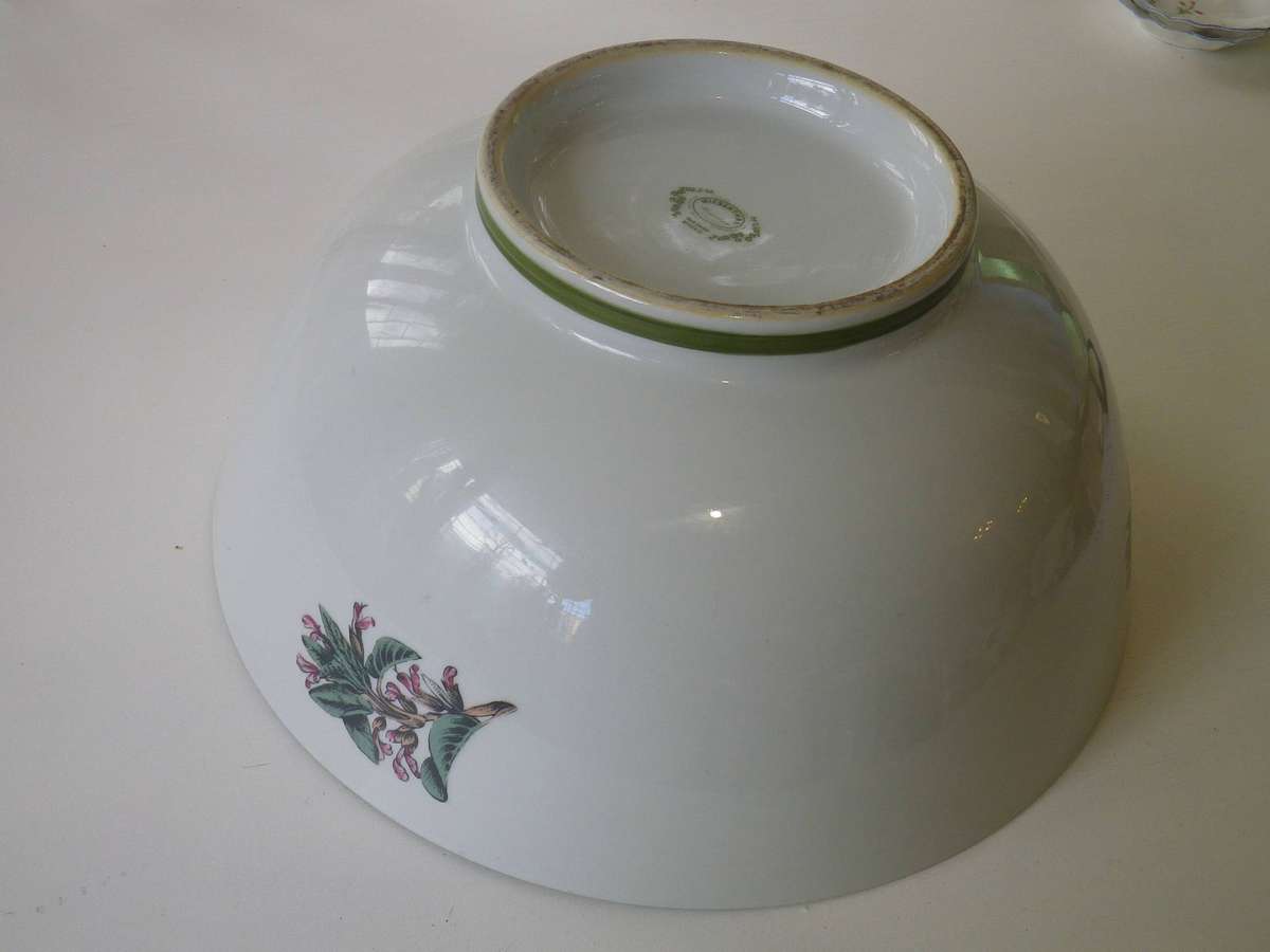 Huge Vintage Wiesenthal Germany Salad bowl. "SAGE" HERB GARDEN. Microwave & dishwasher safe. 36x16cm