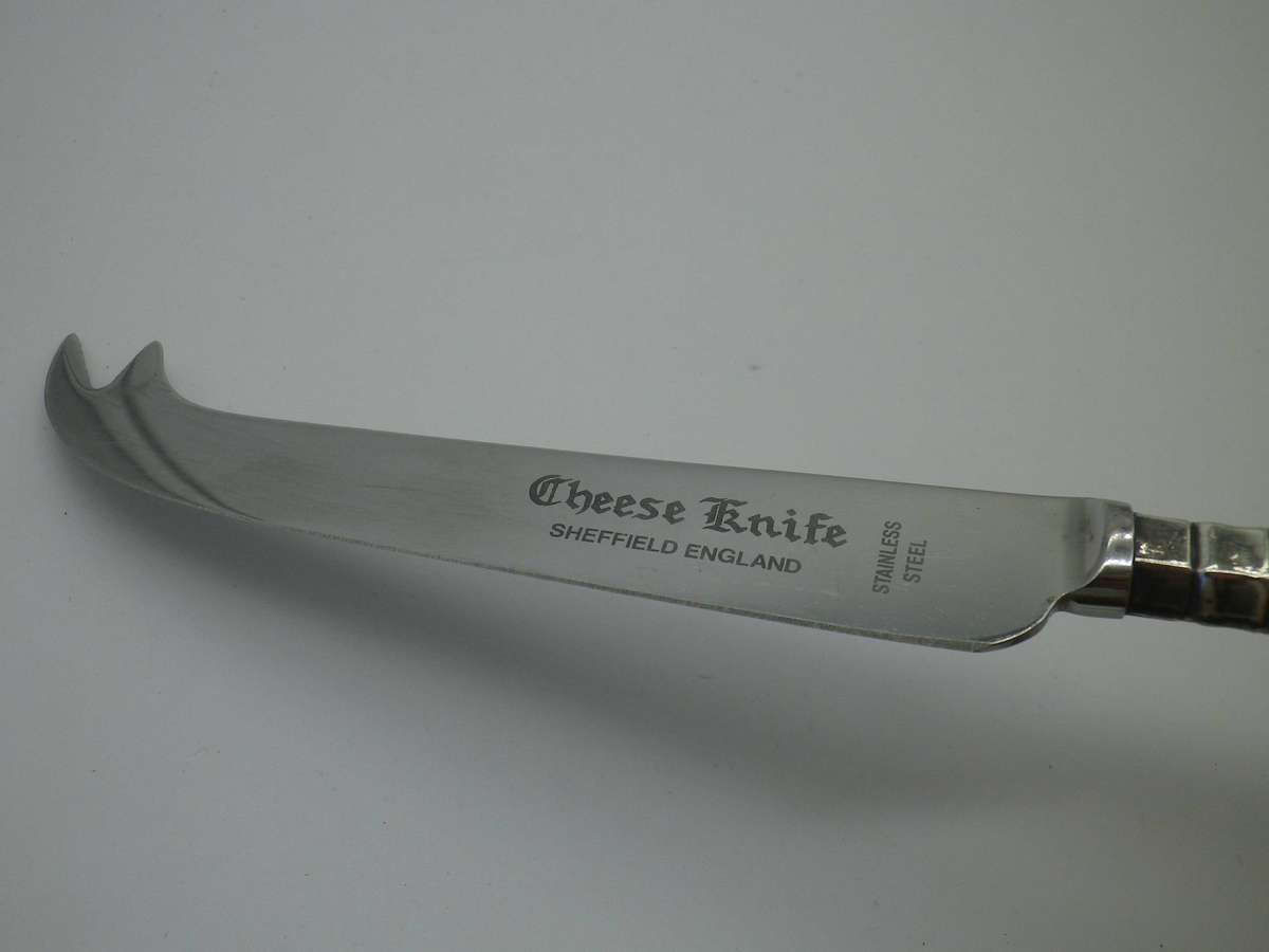 HALLMARKED Silver handle Cheese Knife. Sheffield Stainless blade. Sheffield 1991 20.5cm