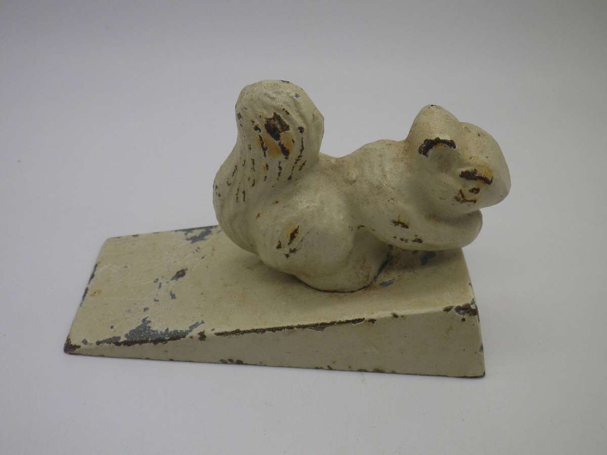 Vintage Cast Iron SQUIRREL door stop