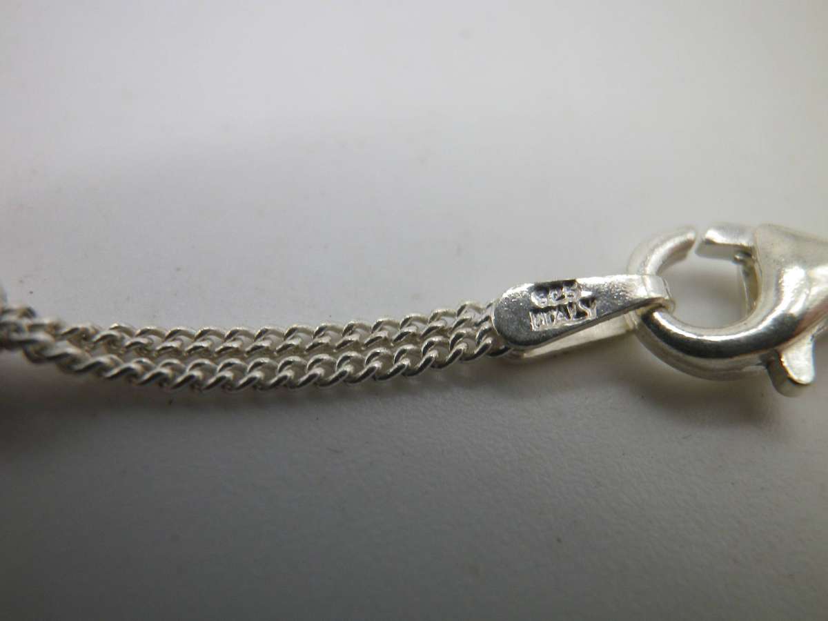 Pretty Sterling Silver 925 necklace. 44cm 6.8g. Made in Italy