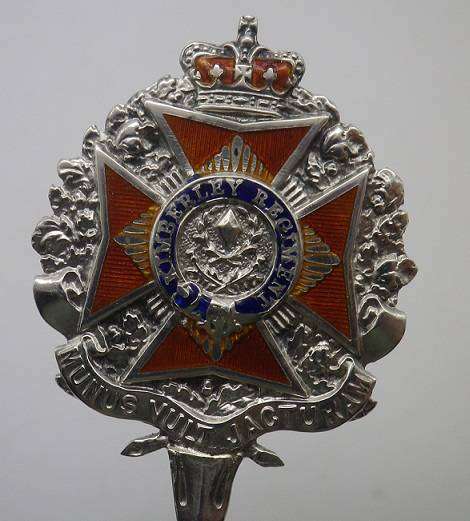 Crested Hallmarked Silver Spoon. Kimberley Regiment. Birmingham, 1945. 13.3 cm 24g