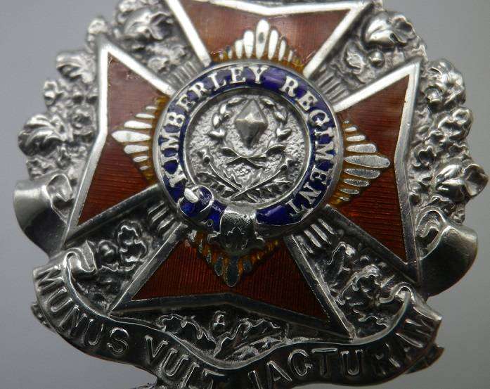Crested Hallmarked Silver Spoon. Kimberley Regiment. Birmingham, 1945. 13.3 cm 24g