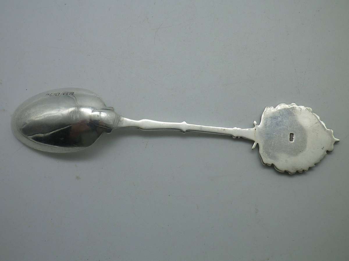 Crested Hallmarked Silver Spoon. Kimberley Regiment. Birmingham, 1945. 13.3 cm 24g