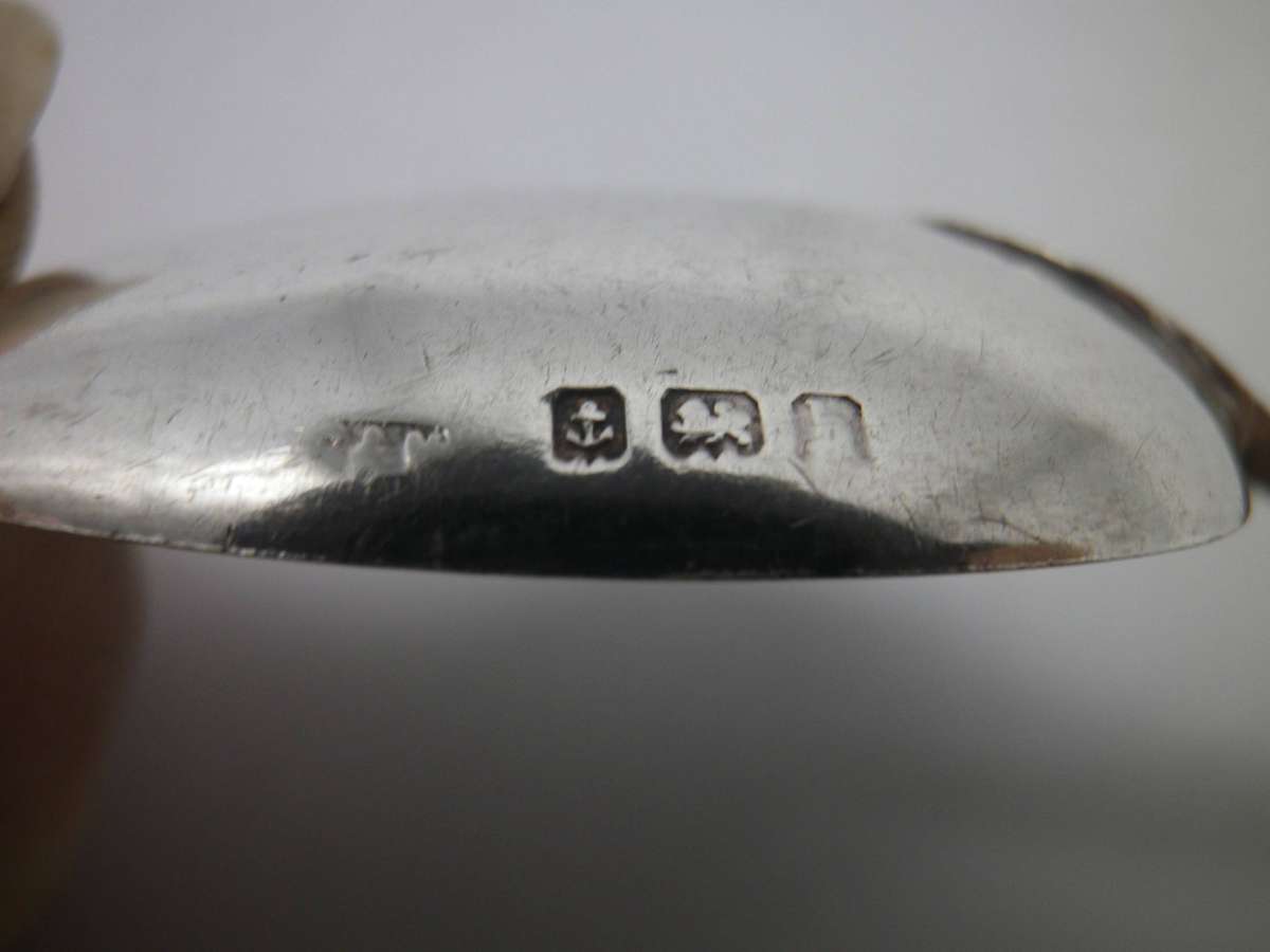 Antique Sterling Silver Thistle Spoon. Birmingham, 1901. 10.5cm 10.7g