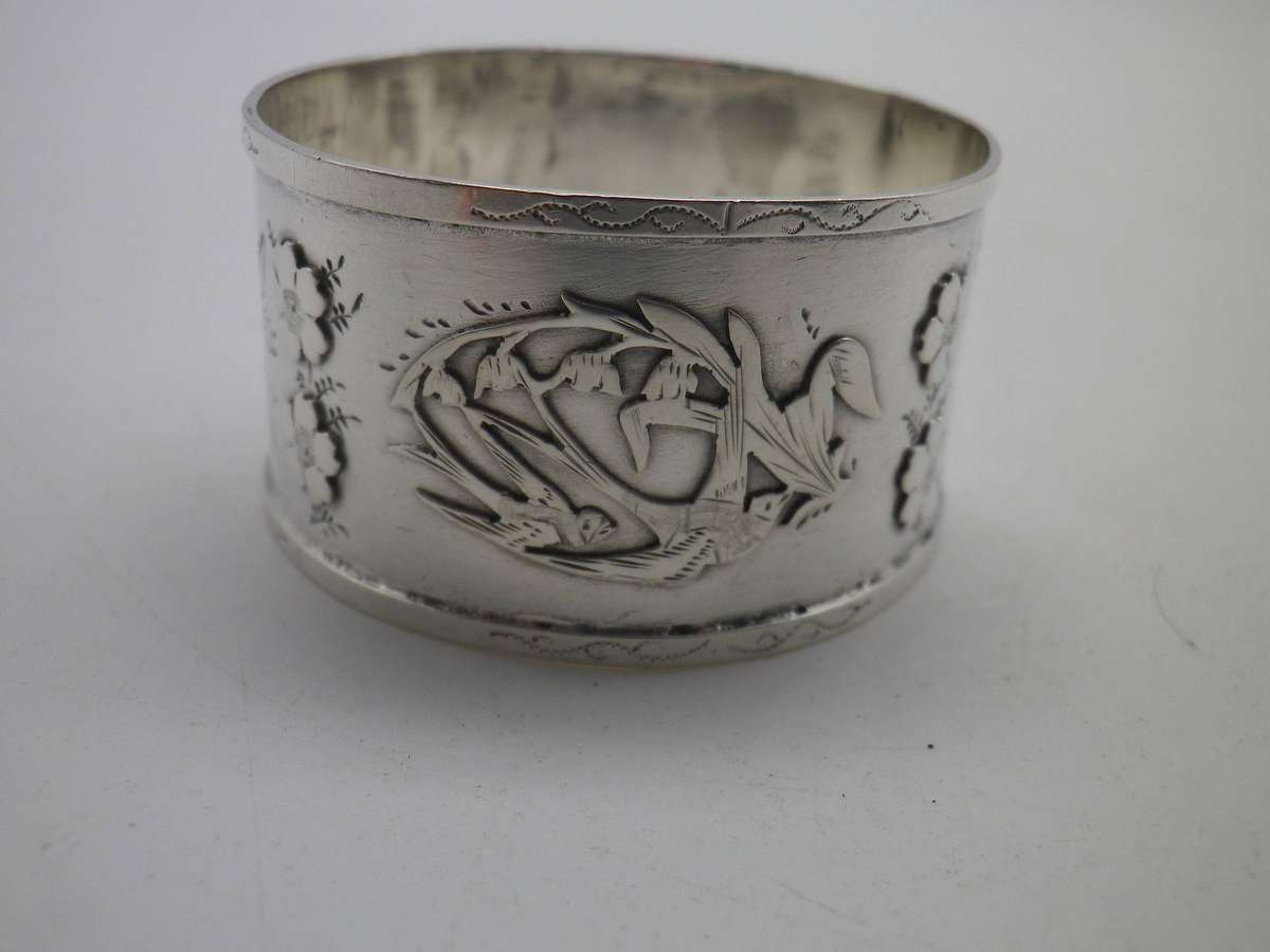 Hallmarked Sterling Silver Serviette Ring. Birmingham, 1911. 18.71g Beautiful