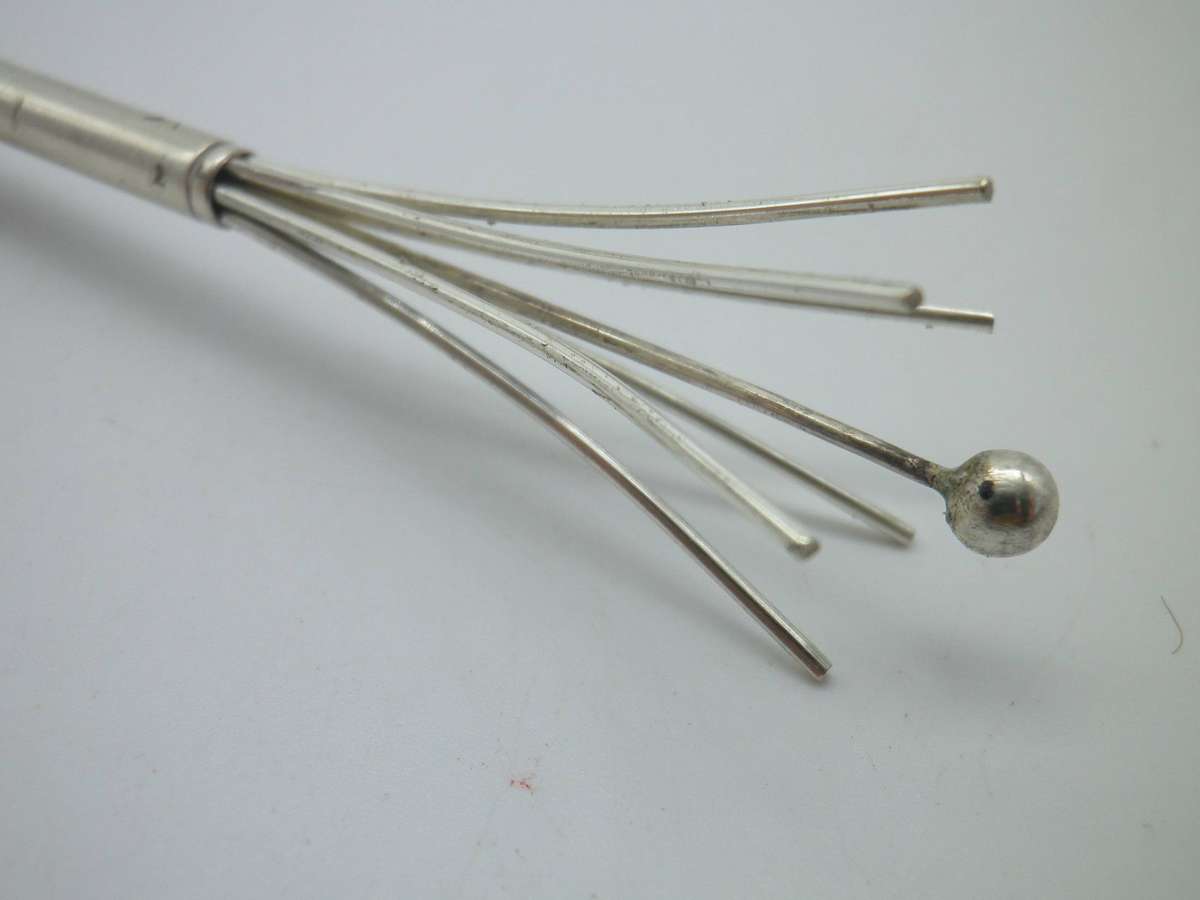 Vintage Sterling Silver Chatelaine Swizzle Cocktail Stick. 6.48g. 8.5cm