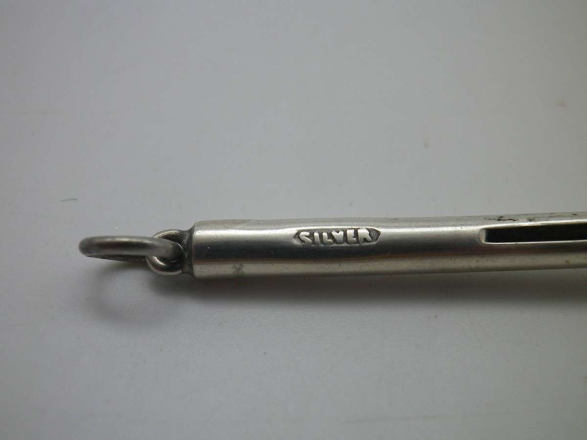 Vintage Sterling Silver Chatelaine Swizzle Cocktail Stick. 6.48g. 8.5cm