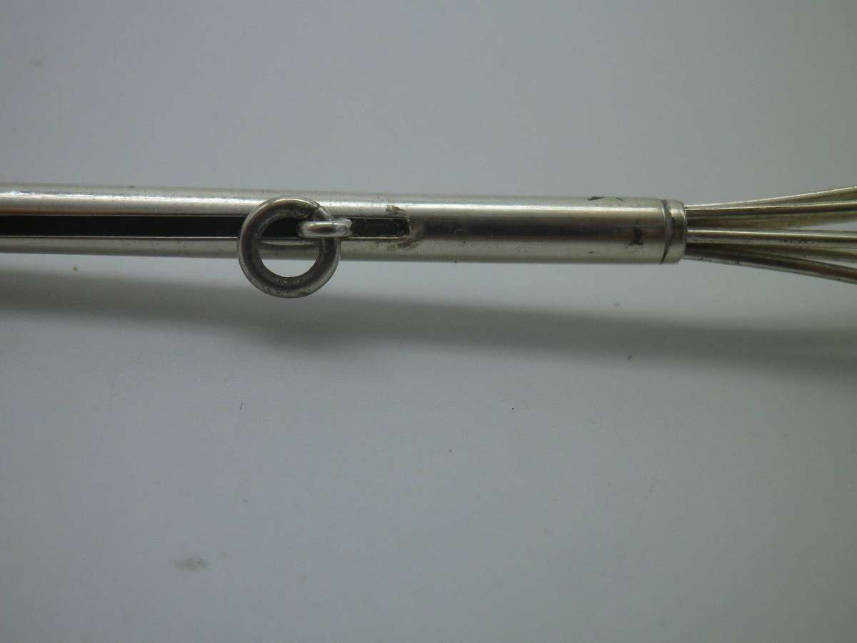 Vintage Sterling Silver Chatelaine Swizzle Cocktail Stick. 6.48g. 8.5cm