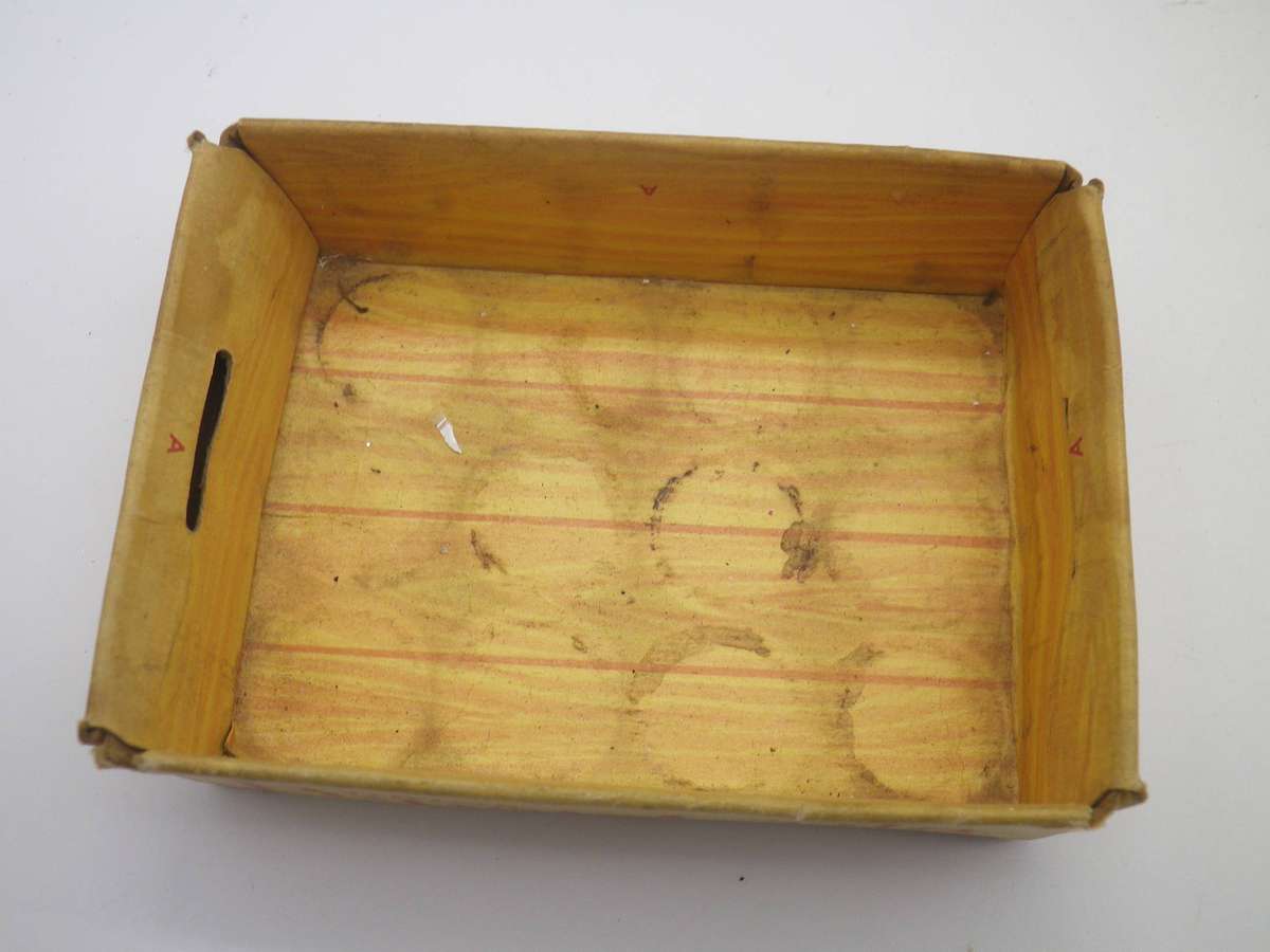 12 Vintage Miniature PEPSI bottles in paper crate. Contents