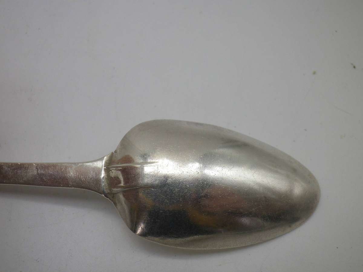 Rare George III 1786-1821 Hallmarked Sterling Silver teaspoon. Joseph Hicks Exeter 13cm 14.2g