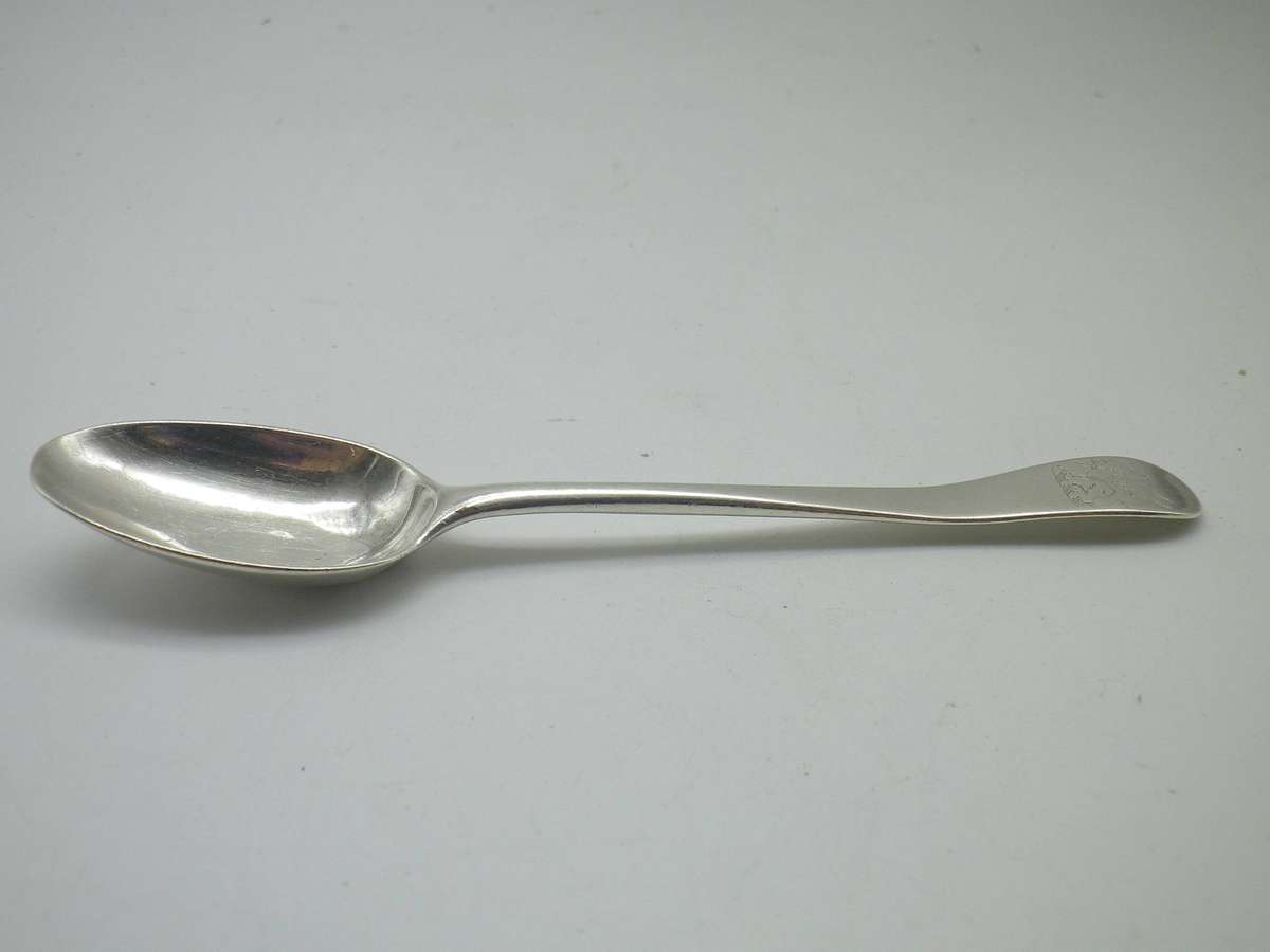 Bent Georgian Hallmarked Silver Spoon 12cm. 16.32g