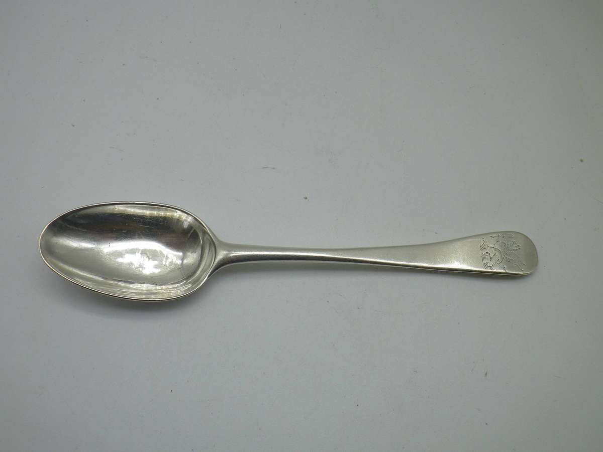 Bent Georgian Hallmarked Silver Spoon 12cm. 16.32g