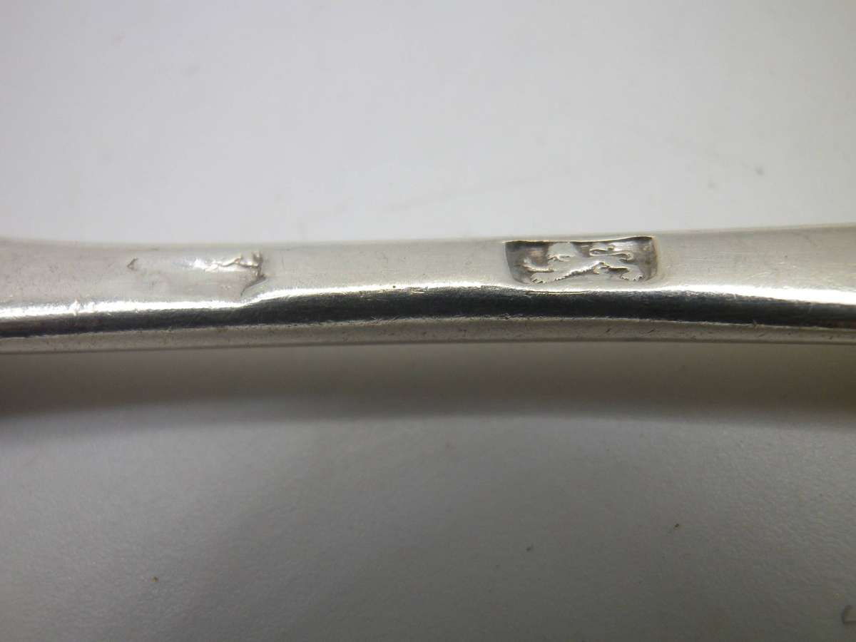 Bent Georgian Hallmarked Silver Spoon 12cm. 16.32g
