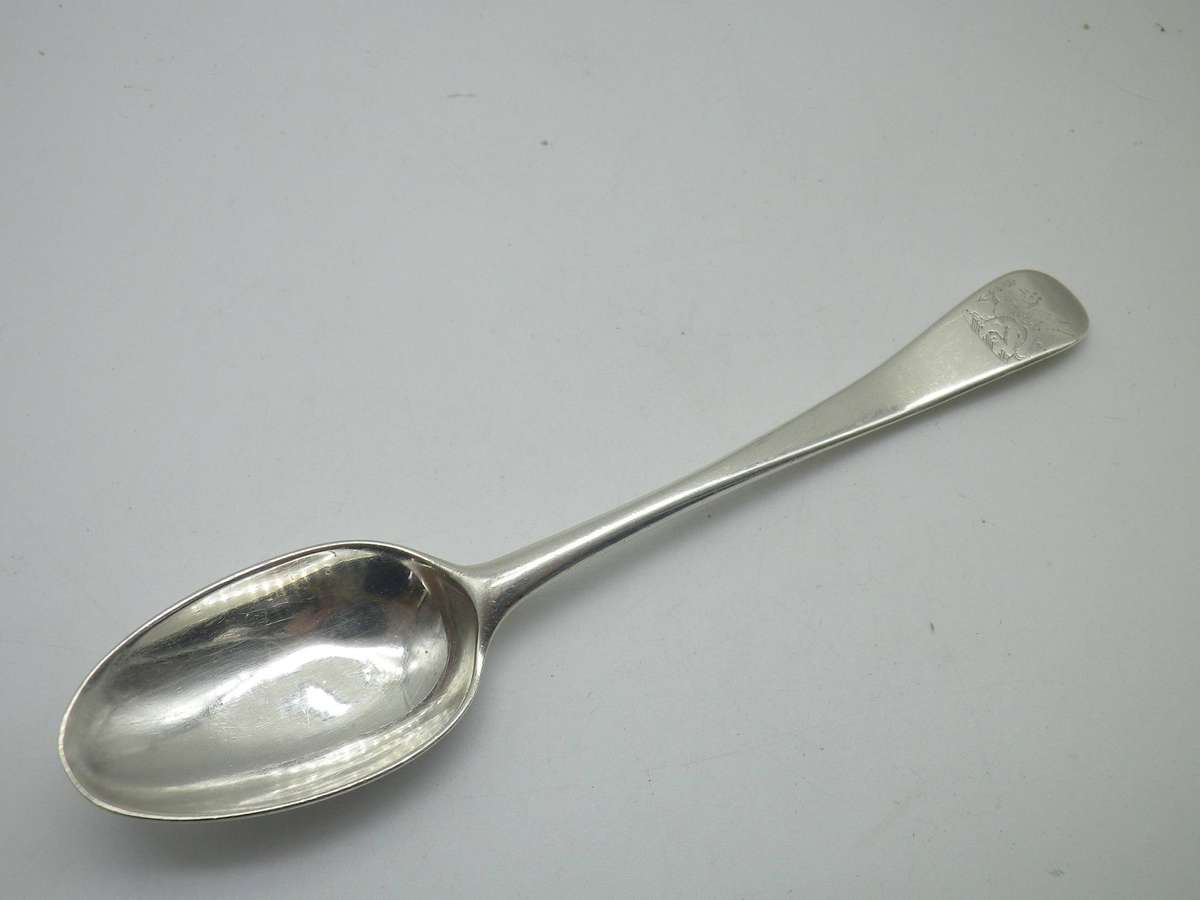 Bent Georgian Hallmarked Silver Spoon 12cm. 16.32g