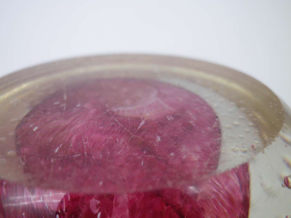 Vintage CAITHNESS, Scotland Glass Paper Weight "CAULDRON"