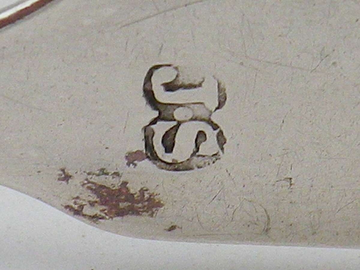 Rare Exeter Silver! Large Hallmarked Silver Sugar tongs. Exeter, 1850 John Stone. 14cm 40grams