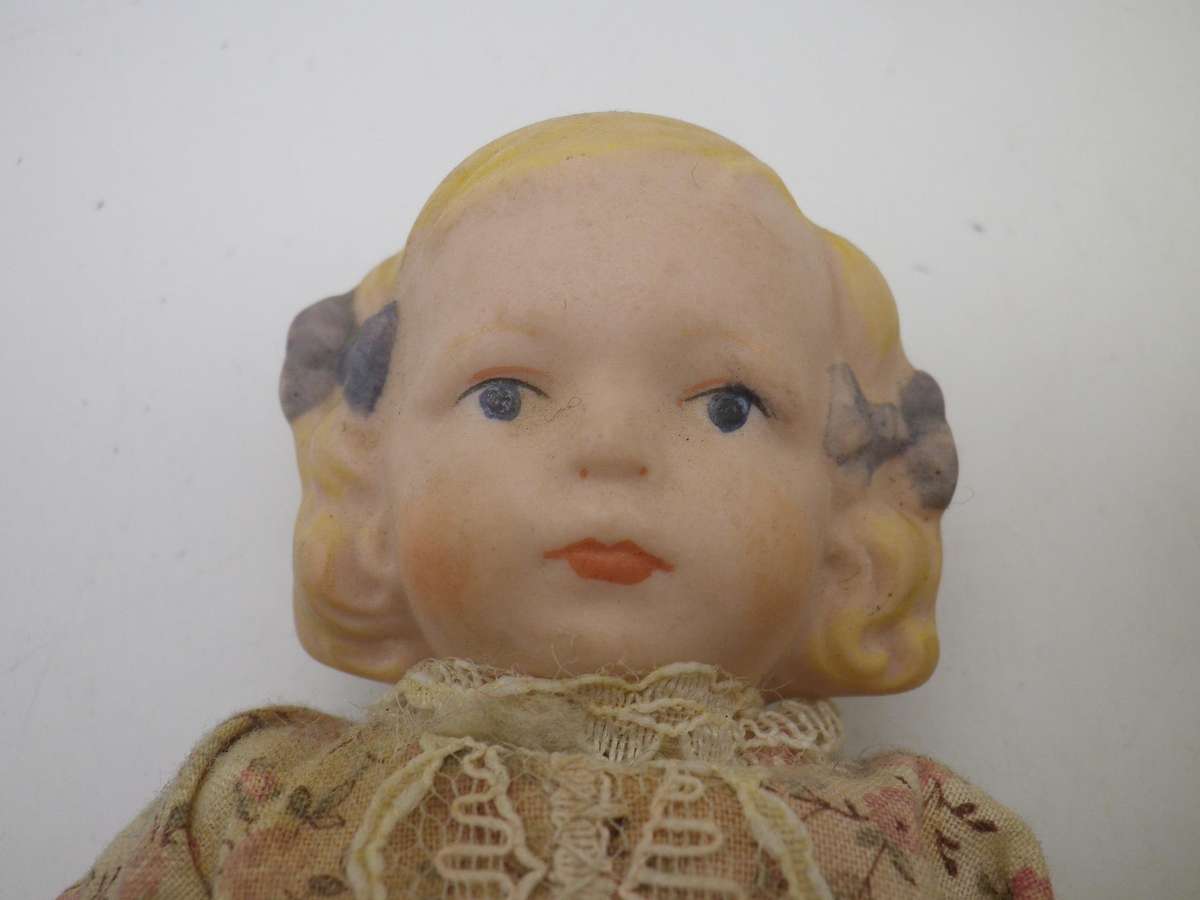 TWO Vintage 1992 Porcelain dolls. Named & Numbered. 15cms