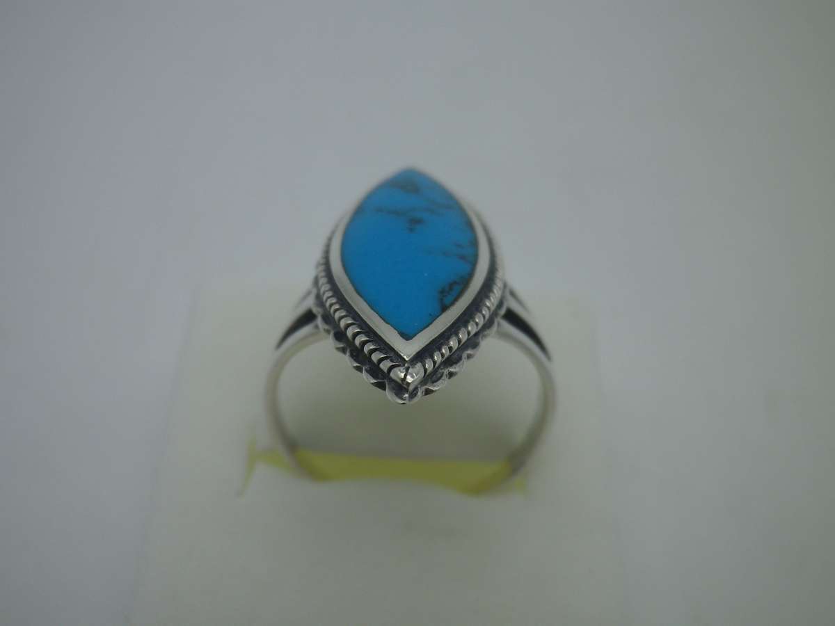 FOR SILVER74 ONLY PLEASE! Sterling Silver & Turquoise Vintage ring. Size Q 1/2. 5.27g