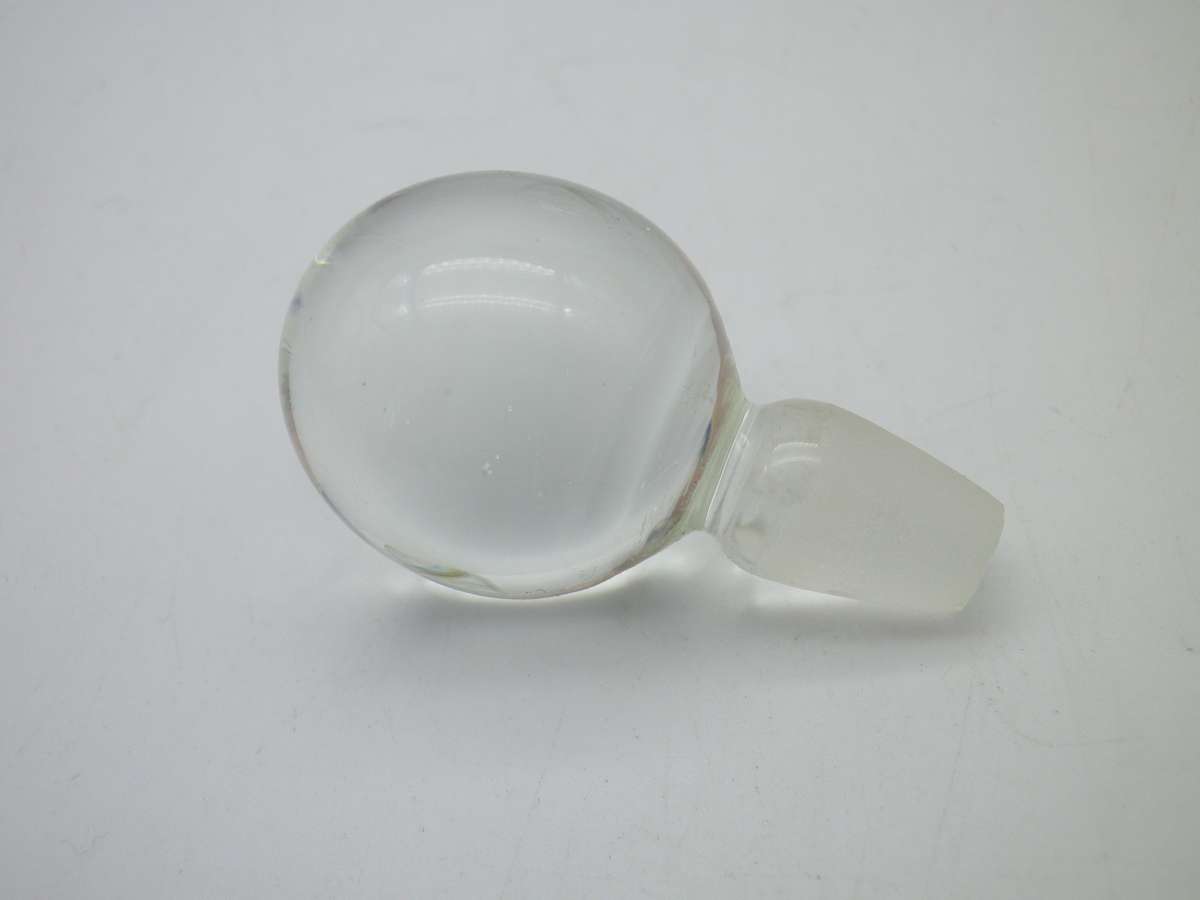 DAVID READE Glass Scent perfume bottle with stopper.  Designer SA ART GLASS 10 x 4.5cm