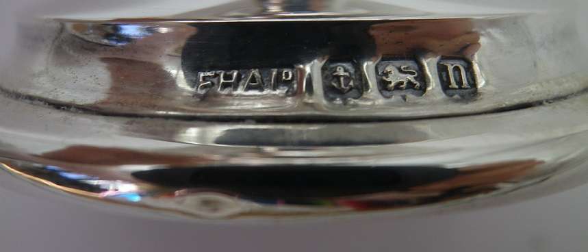 Edwardian Hallmarked Silver Pedestal Tazza sweet dish. Birmingham, 1912 FH Adams Ltd 9cm 51.5g