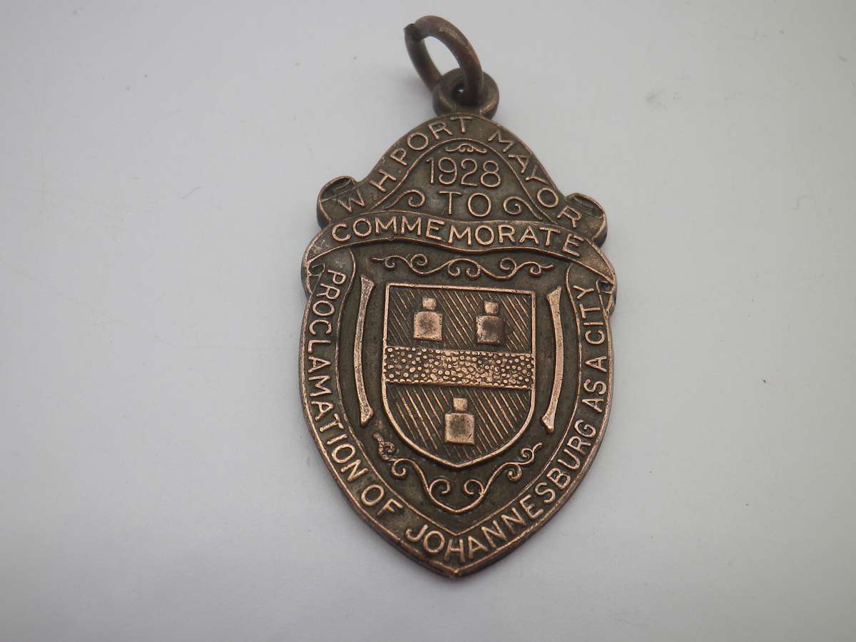 1928 Proclamation of Johannesburg as a City Bronze Medal