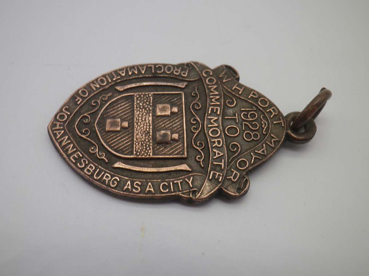 1928 Proclamation of Johannesburg as a City Bronze Medal