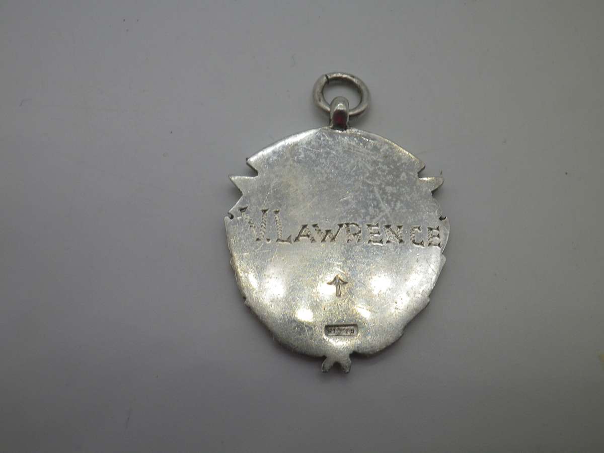 Vintage Sterling Silver & Enamel SADTA (SA Dance Teachers Association) Award Fob Medal 3.5x2.5cm