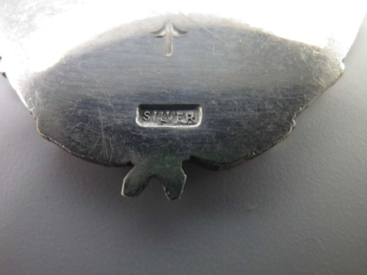 Vintage Sterling Silver & Enamel SADTA (SA Dance Teachers Association) Award Fob Medal 3.5x2.5cm