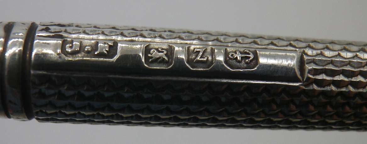 FOR MARIUS ONLY PLEASE! Antique Hallmarked Silver dip pen.  Birmingham, 1899 Maker James Fenton