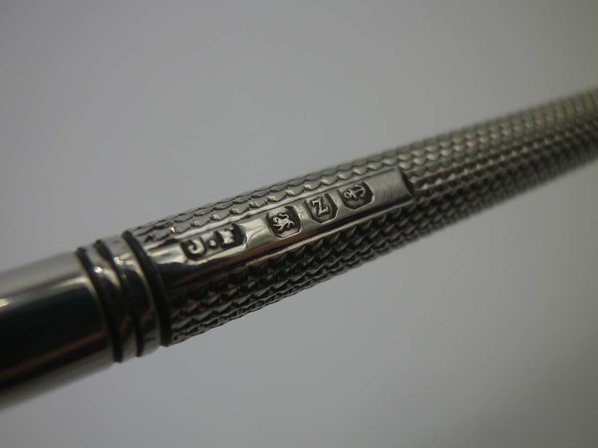 FOR MARIUS ONLY PLEASE! Antique Hallmarked Silver dip pen.  Birmingham, 1899 Maker James Fenton